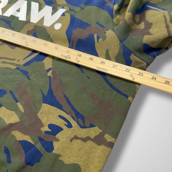 G-Star RAW Camo Print Sweatshirt Military Style Crew Neck Pullover Mens Large‎ - Picture 6 of 11